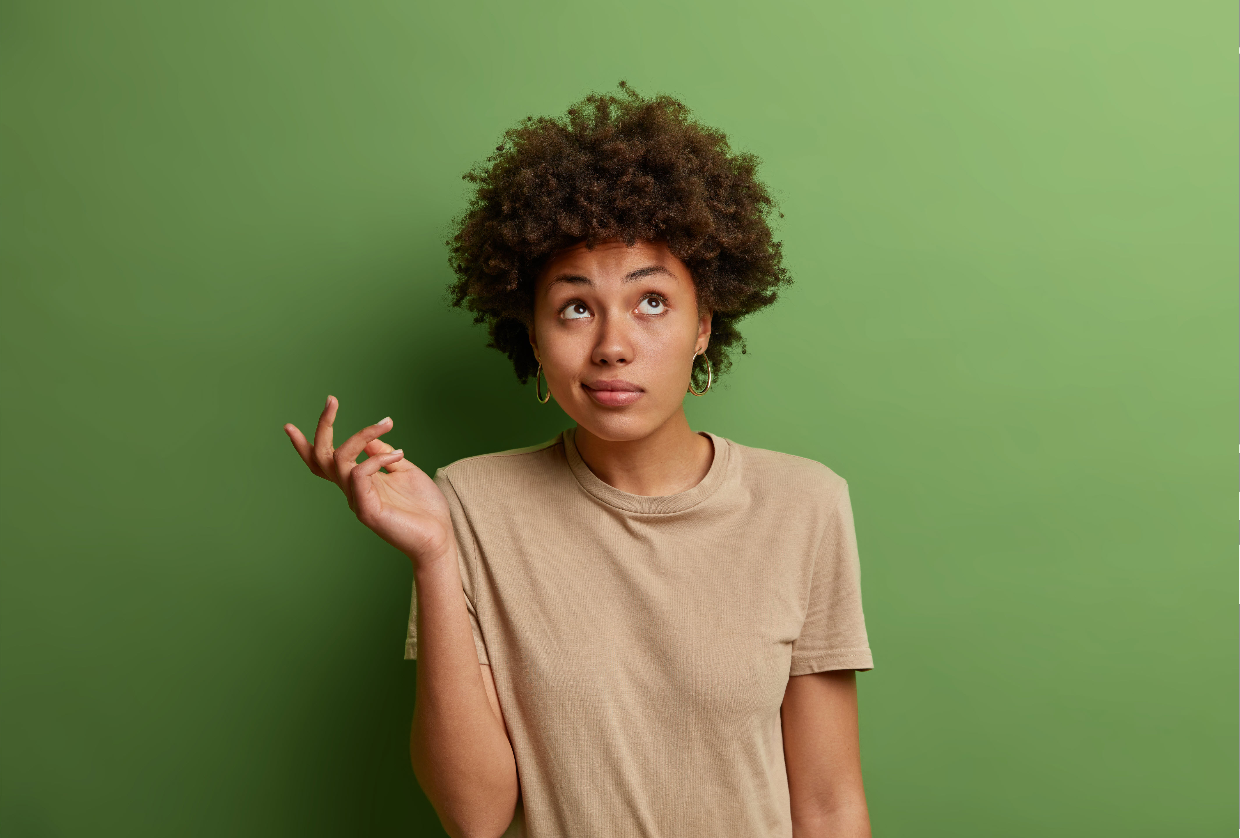 close up portrait attractive young woman isolated