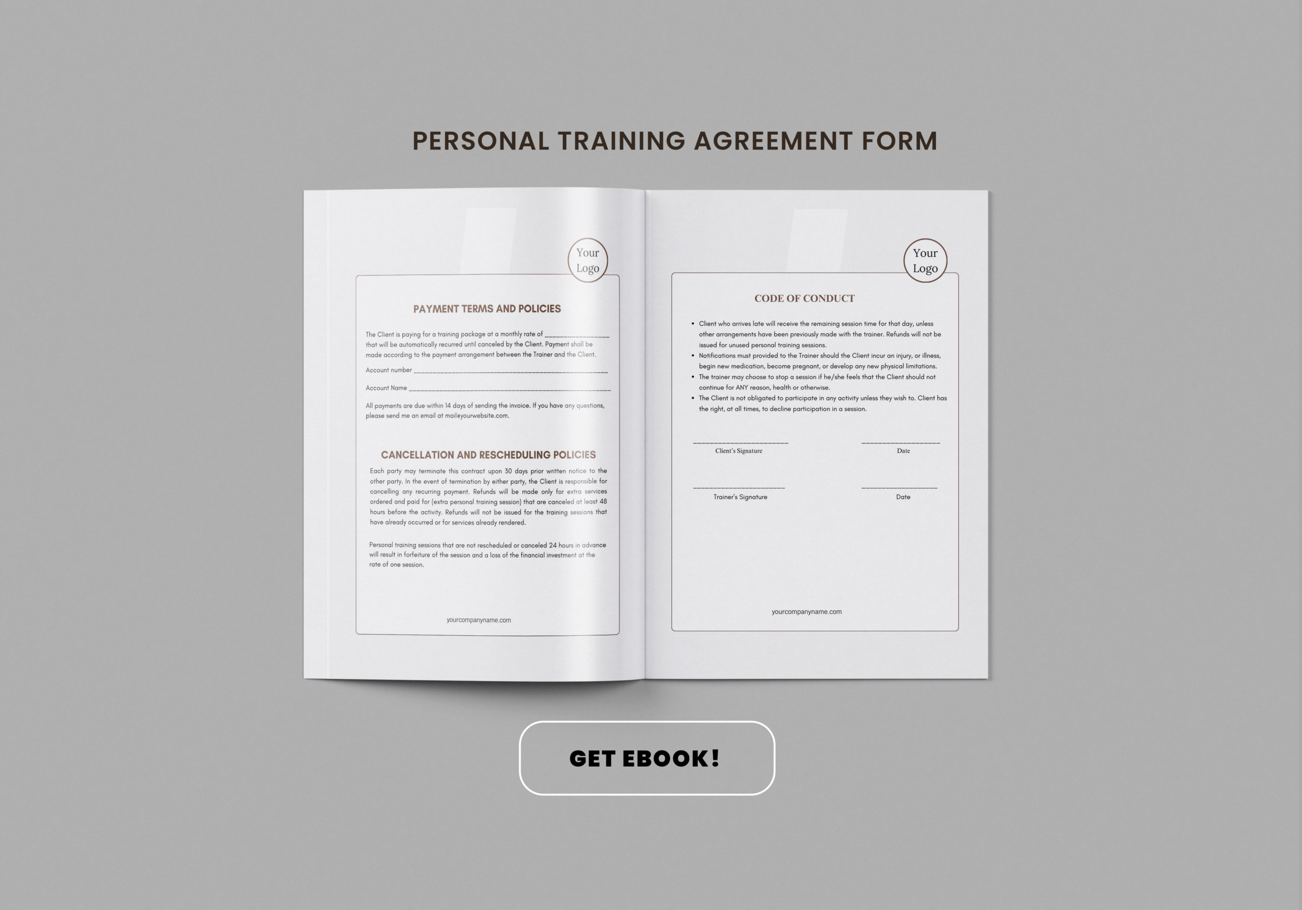 Personal Training Agreement Form - Image 3