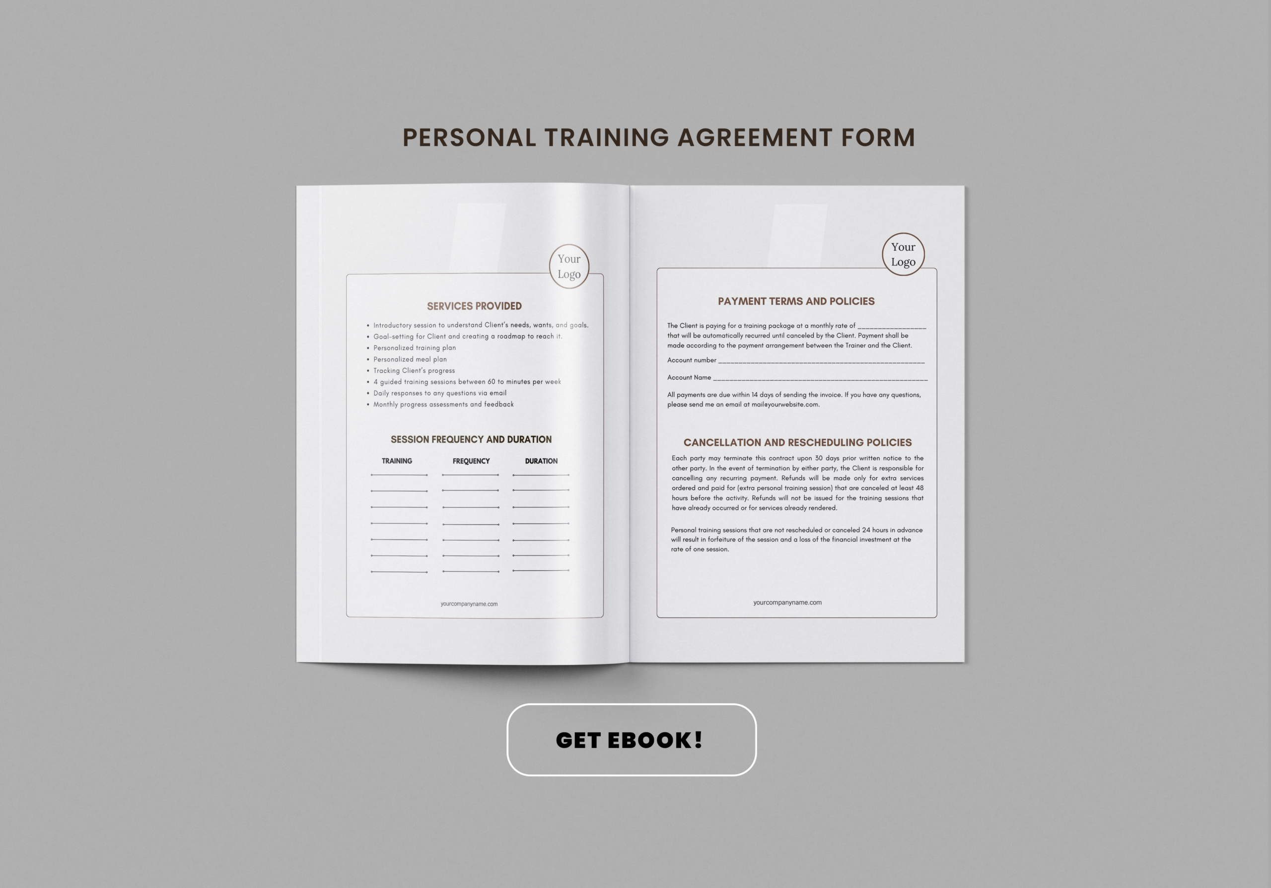 Personal Training Agreement Form - Image 4