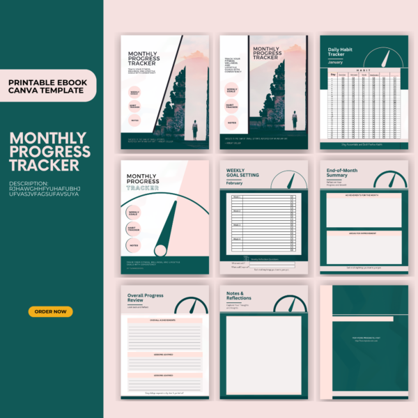 Premium Monthly Progress Tracker